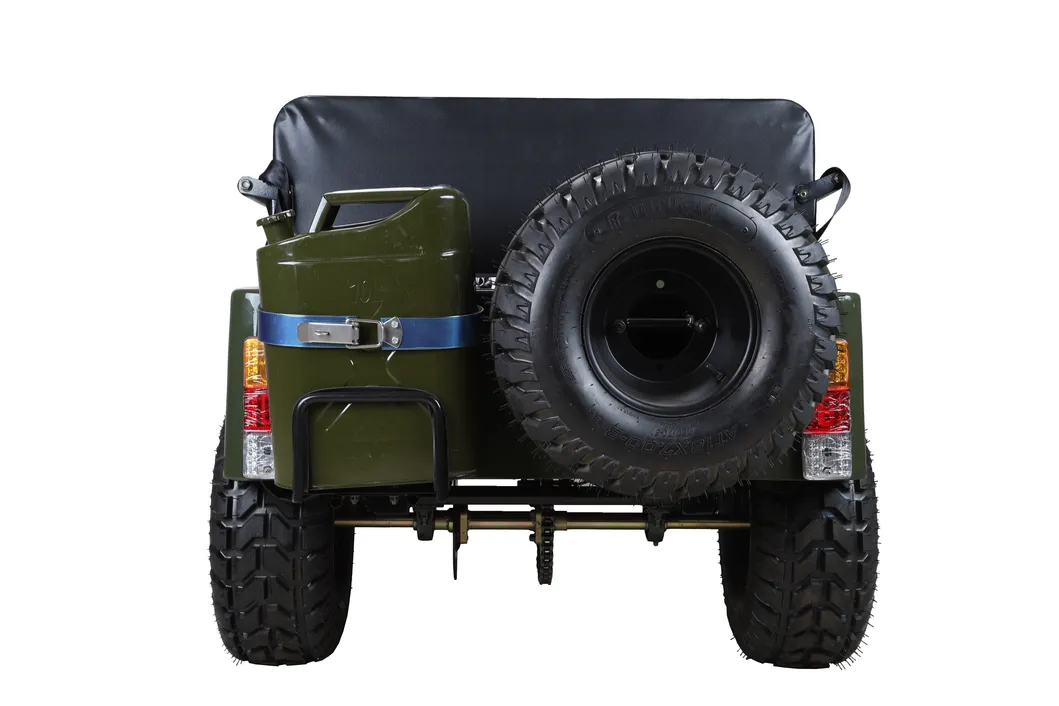 Mini Jeep with Spare Tyre 150cc Engine Gas Powered Motorcycle off Road Racing Bicycle Vehicle Sport ATV