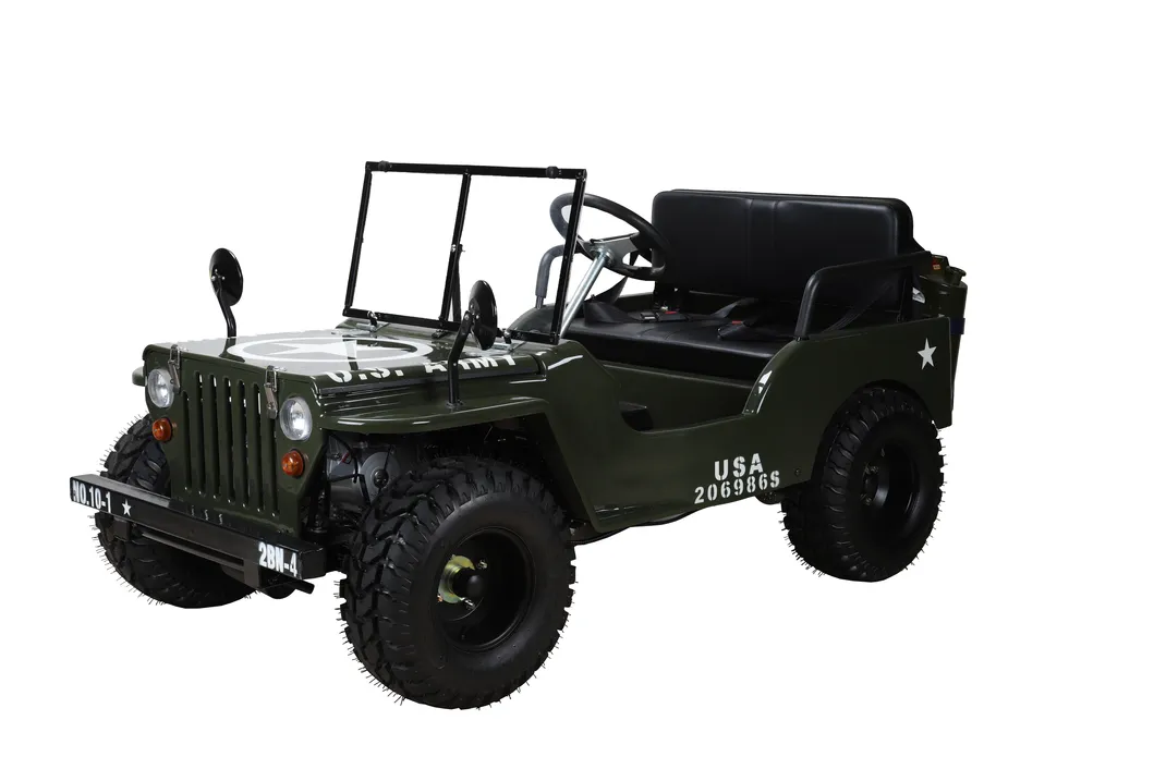 Mini Jeep with Spare Tyre 150cc Engine Gas Powered Motorcycle off Road Racing Bicycle Vehicle Sport ATV