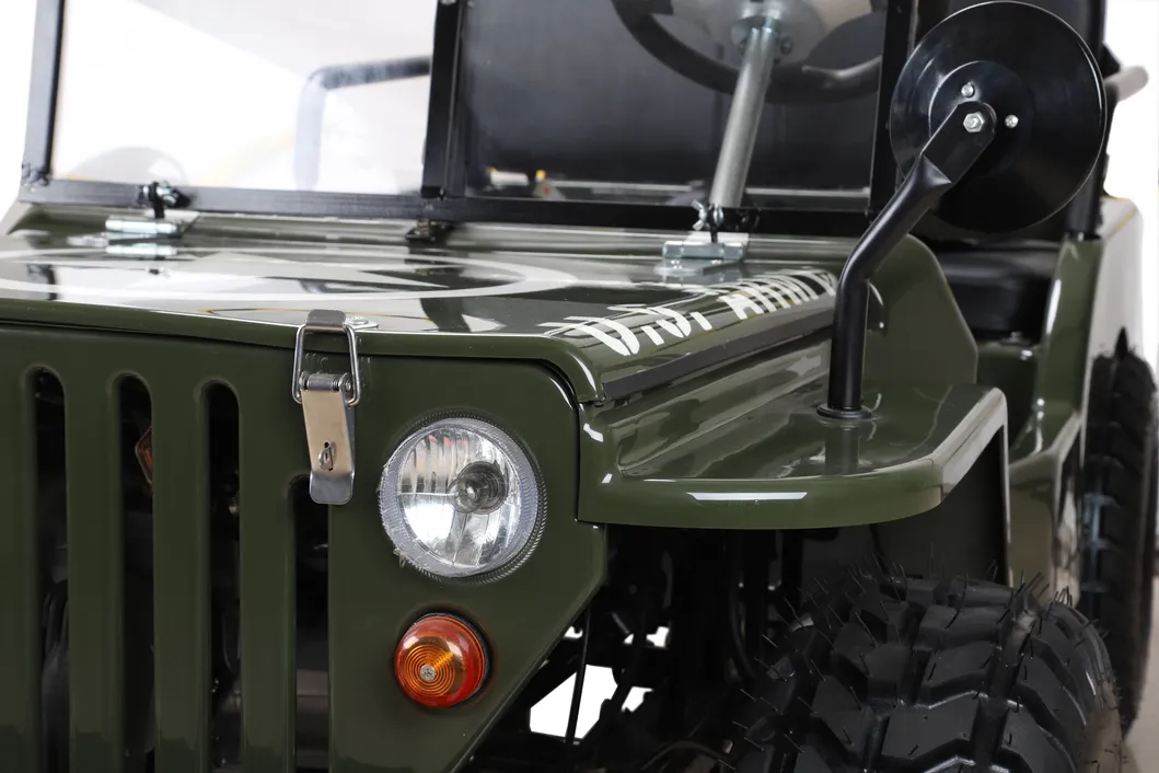 Mini Jeep with Spare Tyre 150cc Engine Gas Powered Motorcycle off Road Racing Bicycle Vehicle Sport ATV