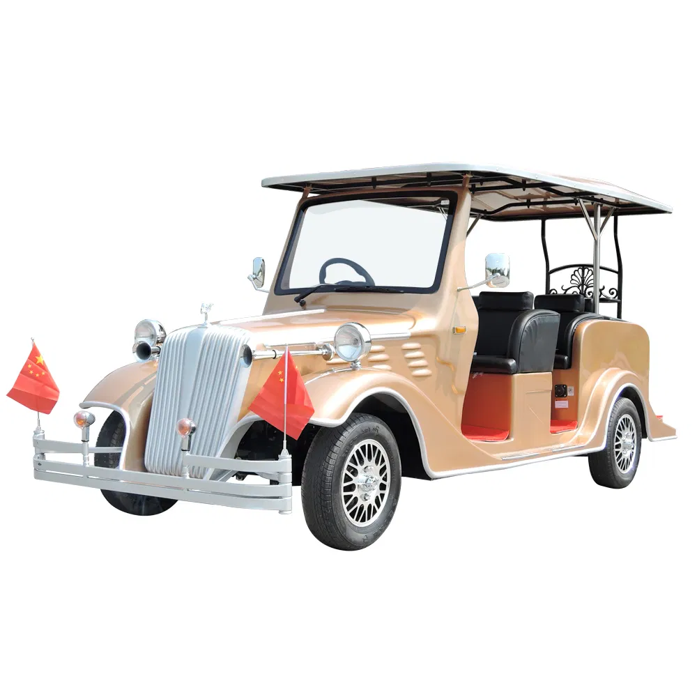 Multifunctional Aluminum Frame Street Legal Classic Electric Golf Car with CE Certificate