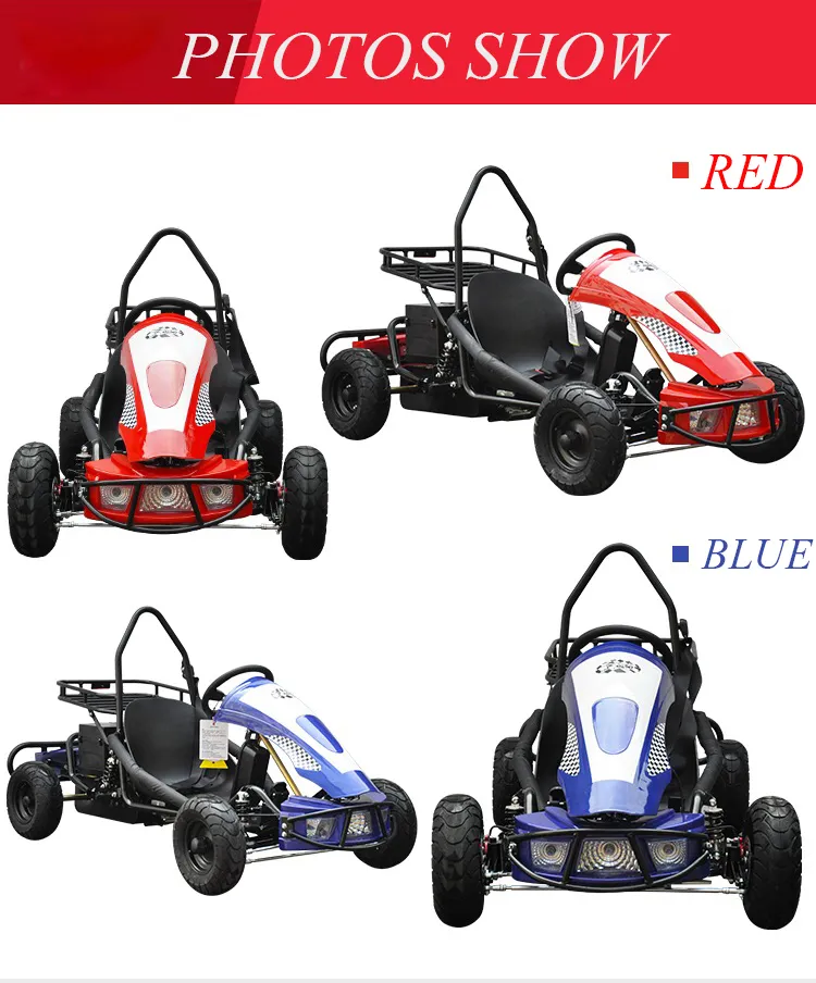 New 500W 48V 20ah Electric Racing Go Kart with Brushless Motor for Kids
