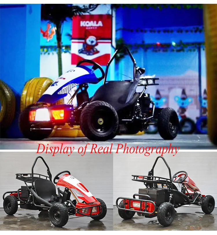 New 500W 48V 20ah Electric Racing Go Kart with Brushless Motor for Kids