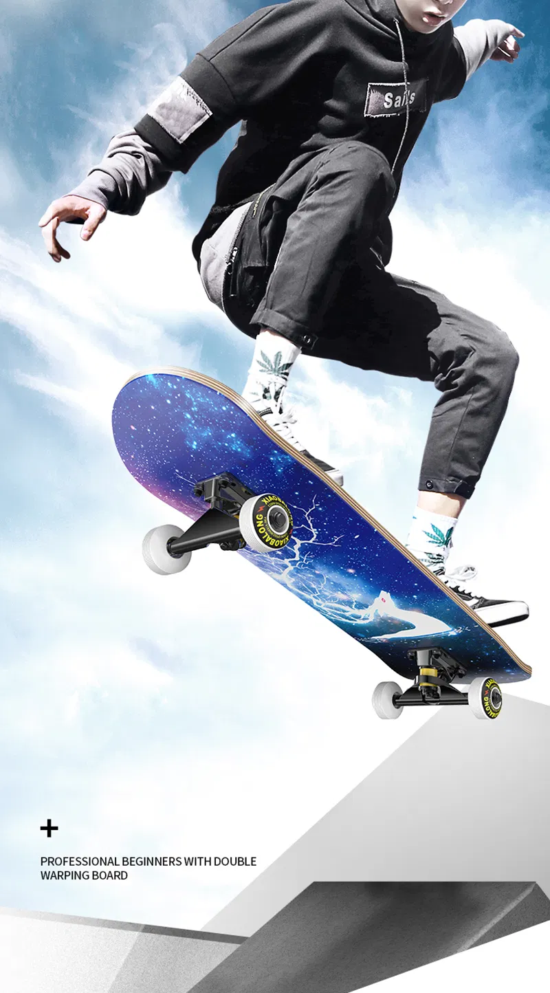 New Design Four-Wheel Blank Skateboard for Adult Skate Board Decks