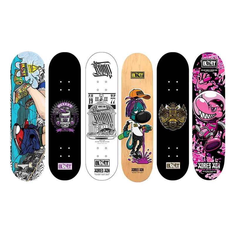 New Design Four-Wheel Blank Skateboard for Adult Skate Board Decks