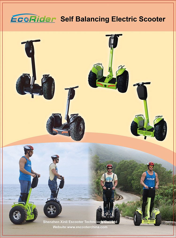 New Prodcuts 2016 Lithium Battery off Road Electric Chariot Two Wheels Self Balancing Electric Golf Scooter