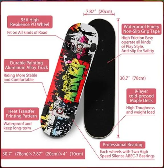 Newest 4 Wheel Dragon Skateboard Four Wheel Electric Powered Skateboard Longboard for Adult