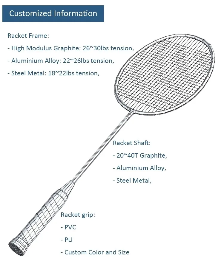 Professional Without T Joint Badminton Racket Carbon Fiber
