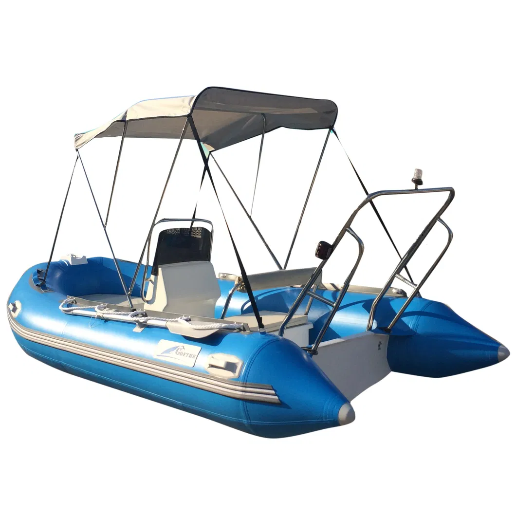 Rib390 Bateaux Gonflables Imbarcazioni Catamaran Fishing Roll Bar Boat Yate Barco Inchable Inflatable Rib Catamarano a Vela Luxury Boat for Sale