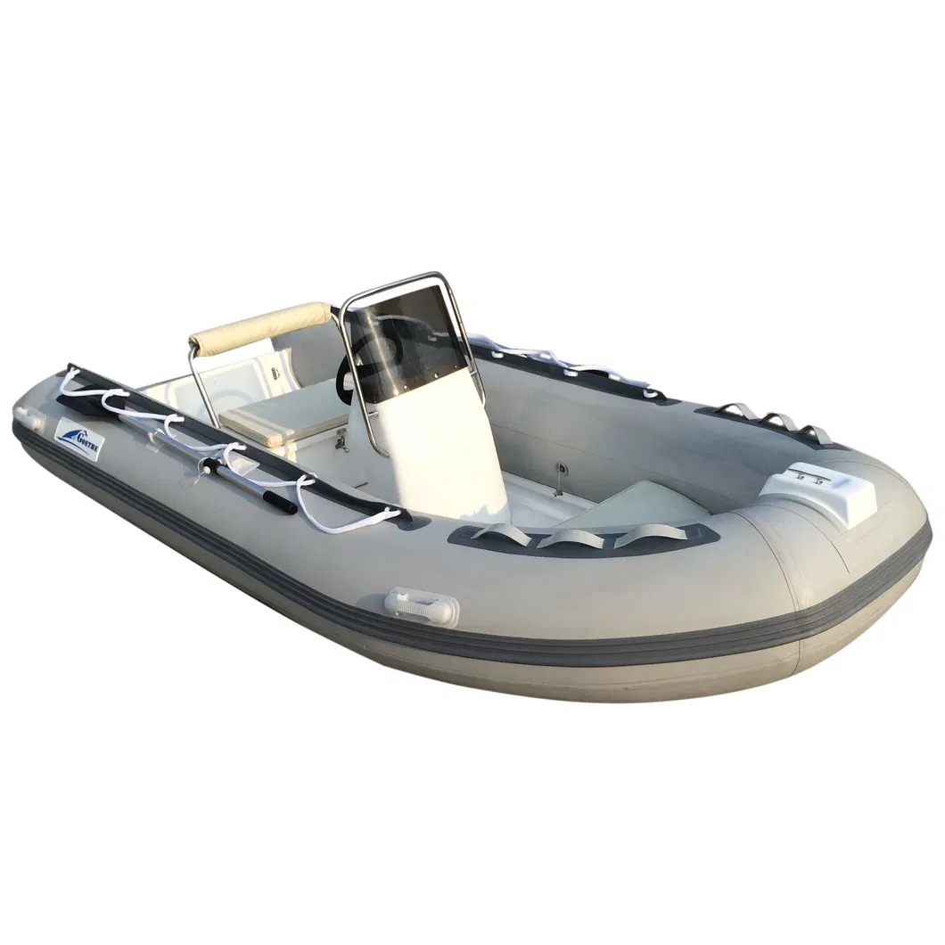 Rib390 Boat Hull Inflatable Fishing Motor Aluminum Orca Mini Catamaran Speedboat 13 Foot Center Console Boat for Sale