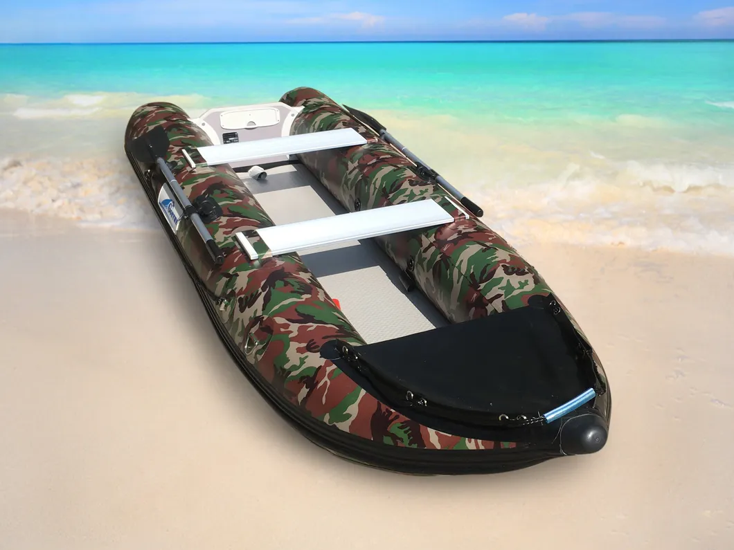 Sailing Yacht Lanchas De Aluminio Usadas Caiaque Cabin Boat Barco Pesca Botes Inflables Bass 14FT PVC Inflatable Fishing Kayak Gtk370