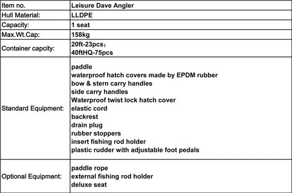 Single Deluxe Sit on Top Fishing Kayak