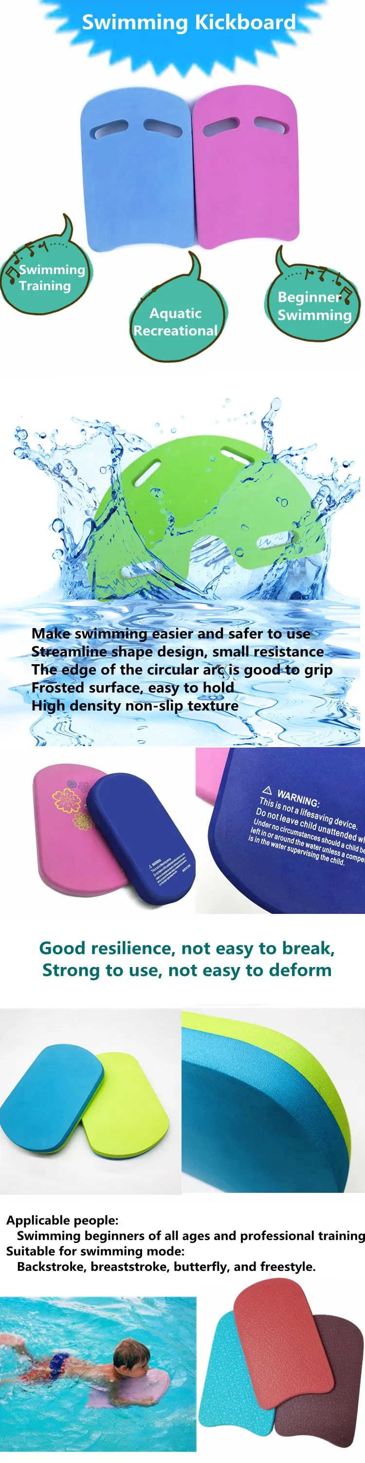 Swimming Kickboard for Swimming Training Swimming Board for Kids and Adults