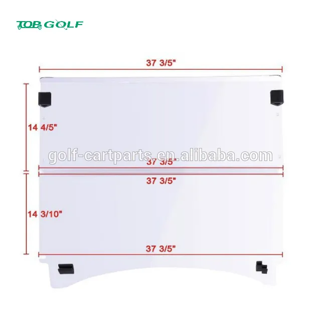 Tinted Foldable Windshield for Club Car Precedent Golf Carts