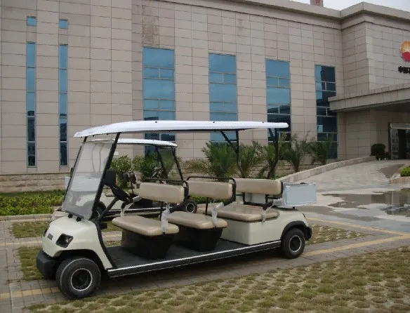 White 8 Seaters Electric Sightseeing Car