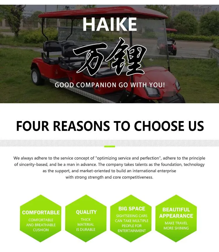 Wholesale High Power Offroad Electric Golf Cart 2 Seats for Hot Sale CE Certificate